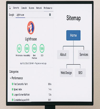 technical SEO audit dashboard for store